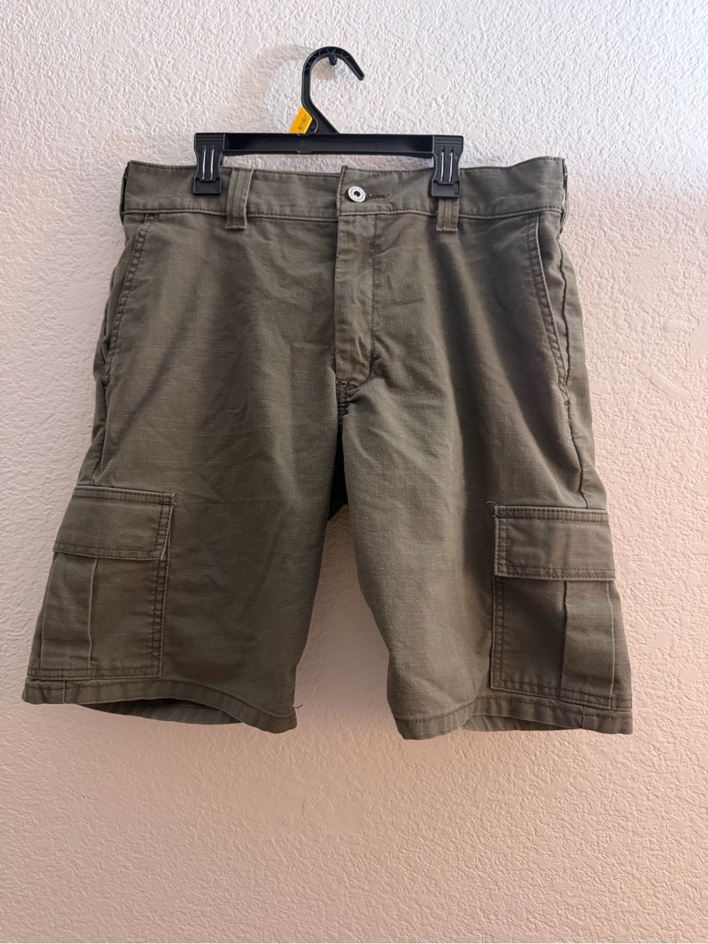 Dickies Skateboarding Mens 33 Olive Green Ripstop Cargo Shorts Flex Stretch - Picture 3 of 12